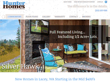 Tablet Screenshot of hunterhomesbuildinggroup.com